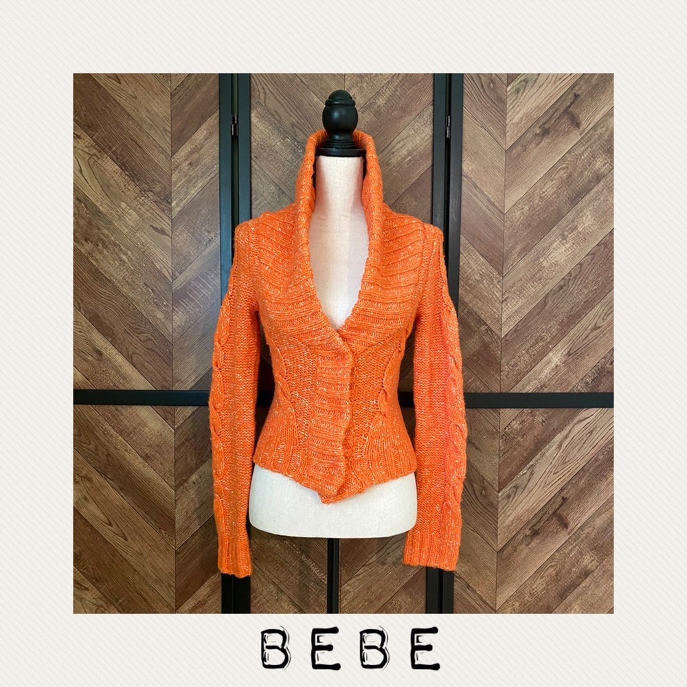 BEBE - Cable Knit Sweater - Size: XS